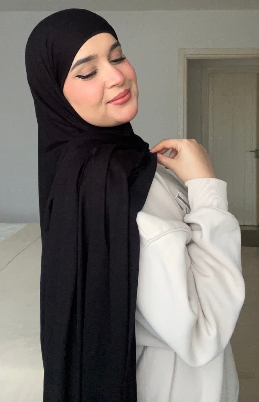 Hijab Jersey Noir