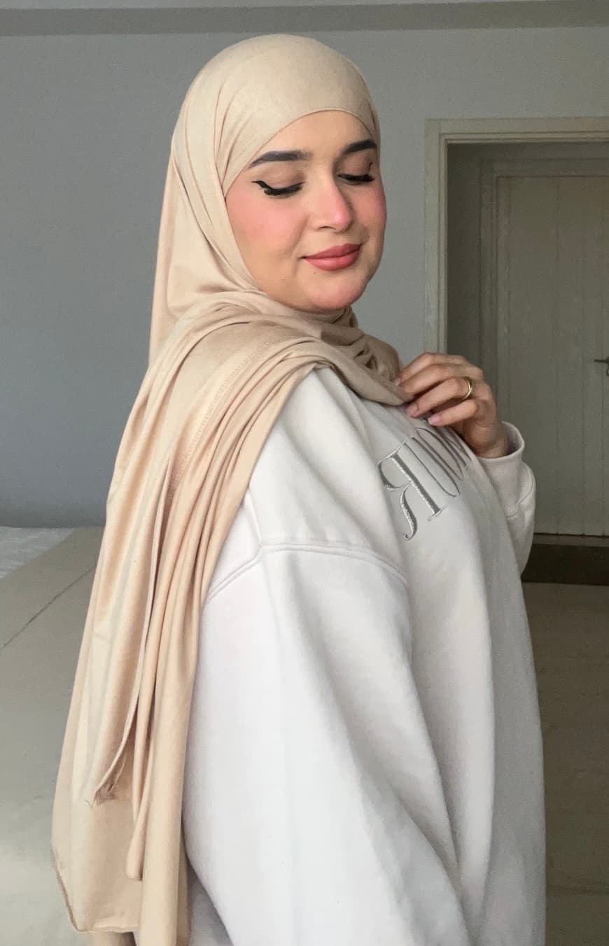 Hijab Jersey Sand