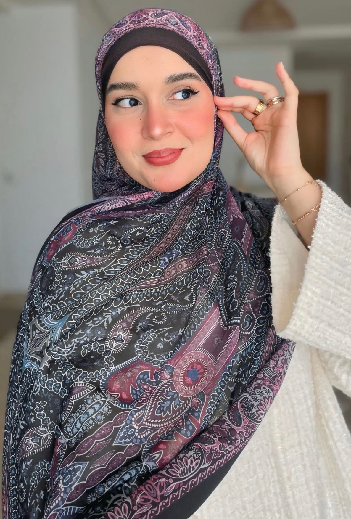 Hijab Imprimé Bahar